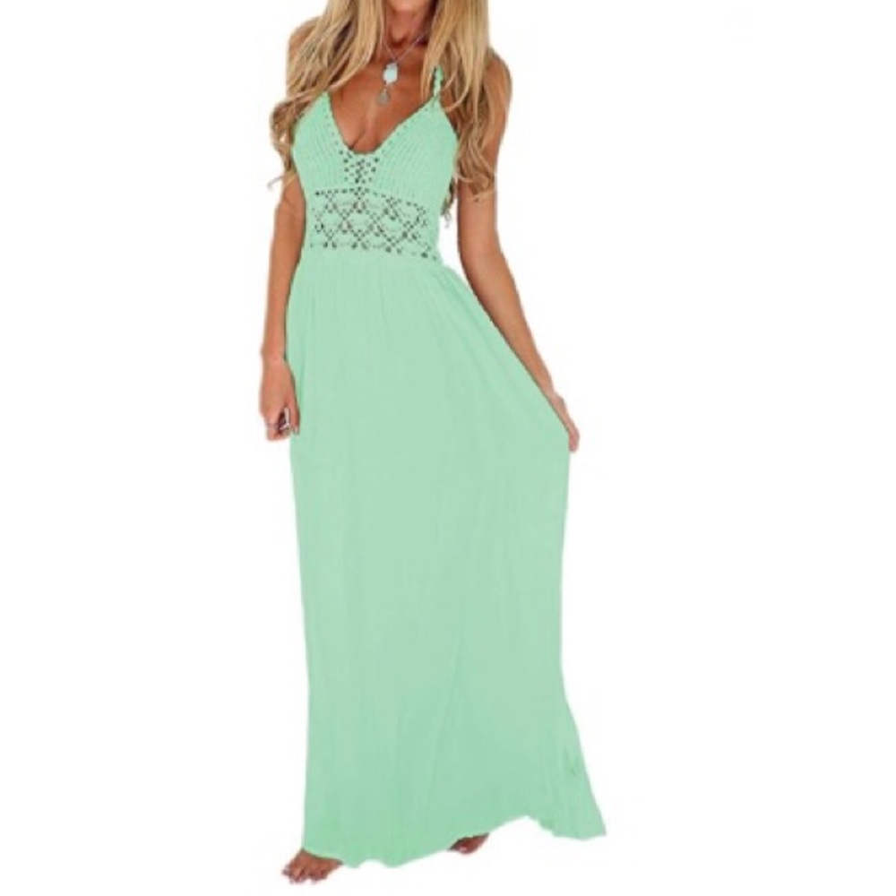 🆕 LILBETTER Crochet Bohemian Maxi Dress